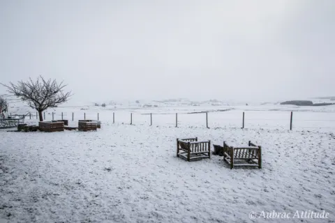 La Borie de l'Aubrac en hiver